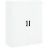 vidaXL Vidaxl Armoire Murale Blanc 69,5x34x90 Cm