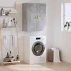 vidaXL Armoire murale gris béton 69,5x34x90 cm