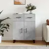 vidaXL Buffet gris béton 69,5x34x90 cm bois d'ingénierie