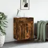 vidaXL Buffet chêne fumé 69,5x34x90 cm bois d'ingénierie