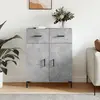 vidaXL Buffet gris béton 69,5x34x90 cm bois d'ingénierie