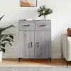 vidaXL Buffet sonoma gris 69,5x34x90 cm bois d'ingénierie