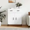 vidaXL Buffet blanc 69,5x34x90 cm bois d'ingénierie