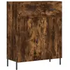 vidaXL Buffet chêne fumé 69,5x34x90 cm bois d'ingénierie
