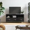 vidaXL Meuble TV noir 102x36x50 cm bois d'ingénierie