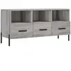 vidaXL Meuble TV sonoma gris 102x36x50 cm bois d'ingénierie