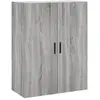 vidaXL Armoire murale sonoma gris 69,5x34x90 cm