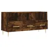 vidaXL Meuble TV chêne fumé 102x36x50 cm bois d'ingénierie