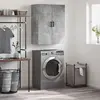 vidaXL Armoire murale gris béton 69,5x34x90 cm