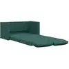 vidaXL Canapé-lit 2 en 1 vert foncé 112x174x55 cm tissu