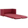 vidaXL Canapé-lit 2 en 1 rouge bordeaux 112x174x55 cm similicuir