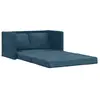 vidaXL Canapé-lit 2 en 1 bleu 122x204x55 cm velours