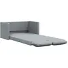 vidaXL Canapé-lit 2 en 1 gris clair 112x174x55 cm tissu