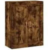 vidaXL Armoire murale chêne fumé 69,5x34x90 cm bois d'ingénierie