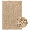 vidaXL Tapis 140x200 cm aspect jute intérieur et extérieur