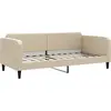 vidaXL Lit de repos crème 90x200 cm tissu