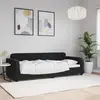 Vidaxl - Lit de repos noir 80x200 cm velours Noir