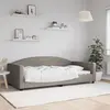 vidaXL Vidaxl Lit De Repos Taupe 100x200 Cm Tissu