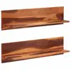 vidaXL Étagères murales 2 pcs 112x20x26 cm bois massif d'acacia