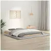 823469  vidaXL Cadre de lit 135x190 cm Bois de pin massif Double