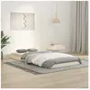 vidaXL Cadre de lit Blanc 90x200 cm Bois de pin massif