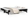vidaXL Lit coulissant 2x(90x190) cm Bois de pin massif