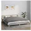 vidaXL Couverture lestée avec housse Gris 155x220 cm 11 kg Tissu