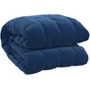 vidaXL Couverture lestée Bleu 220x235 cm 11 kg Tissu