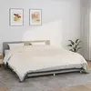 vidaXL Couverture lestée Crème clair 235x290 cm 11 kg Tissu