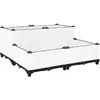 vidaXL Lit surélevé 80x80x38 cm Polypropylène