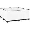vidaXL Lit surélevé 80x80x38 cm Polypropylène