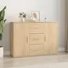 vidaXL Buffet chêne sonoma 91x29,5x65 cm bois d'ingénierie