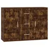 vidaXL Buffet Chêne fumé 91x29,5x65 cm Bois d'ingénierie