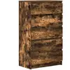 vidaXL Commode Chêne fumé 60x36x103 cm Bois d'ingénierie