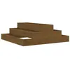 vidaXL Jardinière Marron miel 80x80x27 cm Bois massif de pin