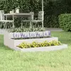 vidaXL Jardinière Blanc 78x78x27 cm Bois massif de pin