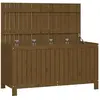 vidaXL Boîte de rangement de jardin Marron miel 121x55x64 cm Bois pin