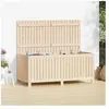 vidaXL Boîte de rangement de jardin 147x68x64 cm Bois massif de pin