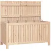 vidaXL Boîte de rangement de jardin 121x55x64 cm Bois massif de pin