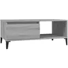 vidaXL Table basse Sonoma gris 90x50x36,5 cm Bois d'ingénierie