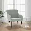vidaXL Fauteuil Gris clair 63x76x80 cm Velours