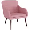 vidaXL Fauteuil Rose 63x76x80 cm Velours