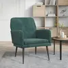 vidaXL Fauteuil Vert foncé 62x79x79 cm Velours
