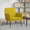 vidaXL Vidaxl Fauteuil Jaune 62x79x79 Cm Velours