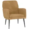 vidaXL Fauteuil Marron 62x79x79 cm Velours