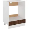 vidaXL Ovenkast Riga 60x46x81,5 cm bewerkt hout bruin eikenkleur825836