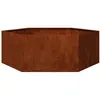 vidaXL Jardinière Rouillé 138x120x45 cm Acier corten