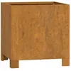 vidaXL Jardinière avec pieds Rouillé 32x30x33 cm Acier corten