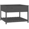 vidaXL Jardinière et étagère Gris 111,5x111,5x81 cm Bois massif de pin