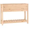 vidaXL Jardinière avec étagère 111,5x34,5x81 cm Bois massif de pin